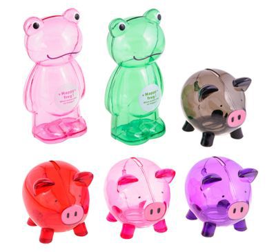 Kit 4 Porcos + 2 Sapos Acrilico