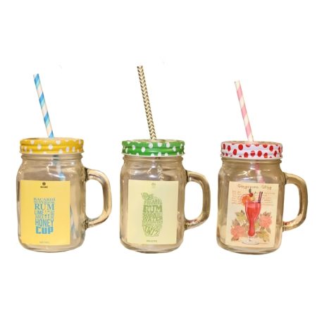 Trio Copo PIC NIC - Vidro 13x23x12cm