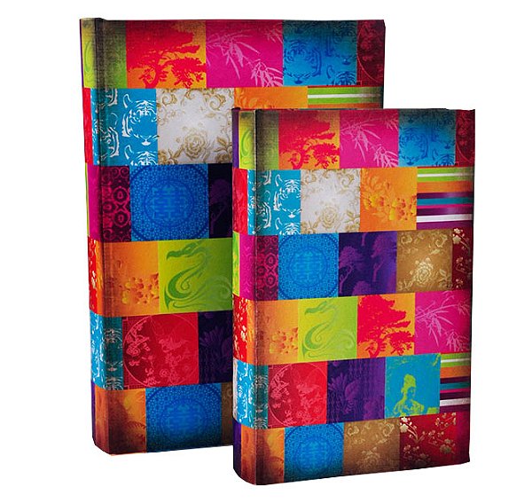 S/2 Livro Caixa Patchwork