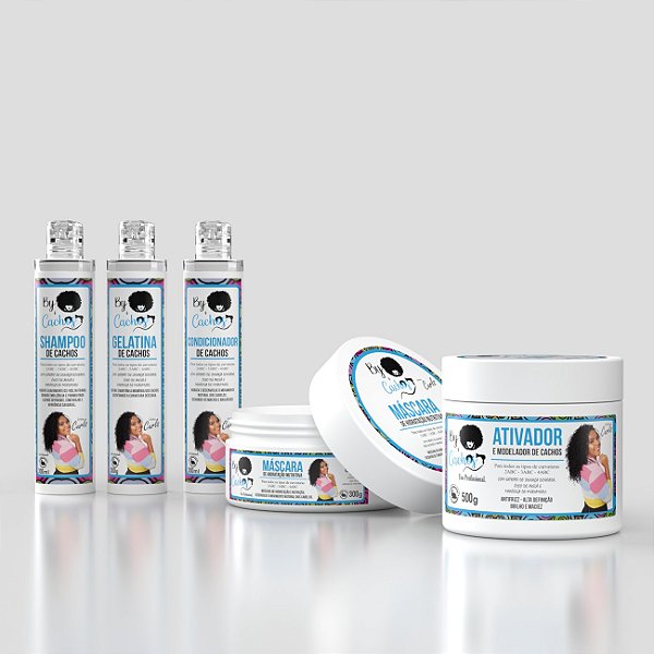 Kit Completo Cachos Nutridos & Definidos – 5 Produtos