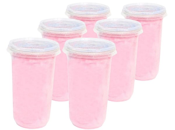 Algodão Doce Rosa Pote 20g C/6 Unid - Buschle