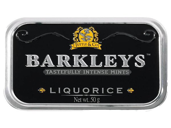 Balas Barkleys Liquorice Alcaçus Lata 50g - Importado