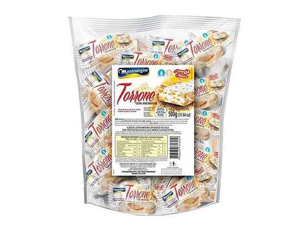 Torrone Mini Amendoim Montevérgine C/ 50un 500g