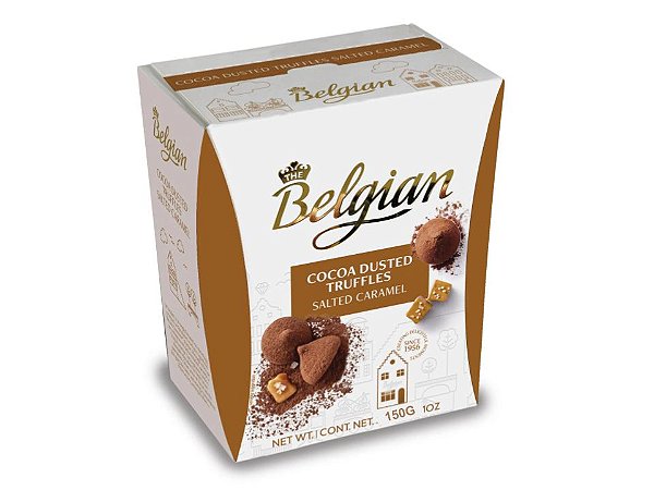 Trufa Belgian Cocoa Dusted Truffes Salted Caramel 150g - Importado
