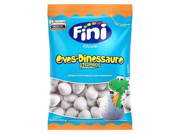 Chiclete Fini Ovos de Dinossauro Azedinhos 450g