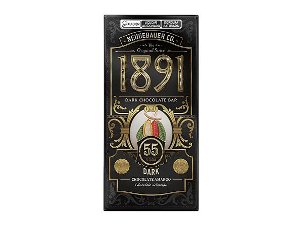 Chocolate 1891 Dark 55% Cacau 90g - Neugebauer