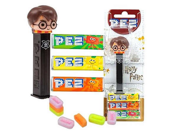 Pastilha PEZ Harry Potter  C/ 3un 25,2g - Importado