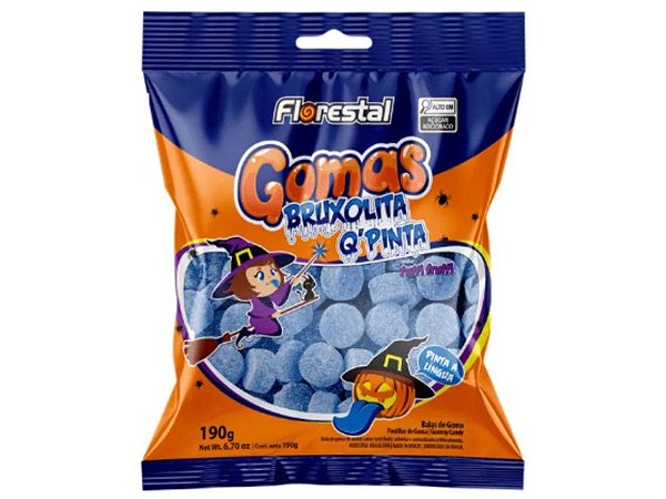 Bala de Goma Bruxolita Q Pinta Halloween 190g