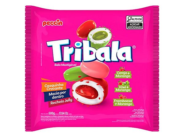 Bala Tribala Morango MIX Combinações 500g