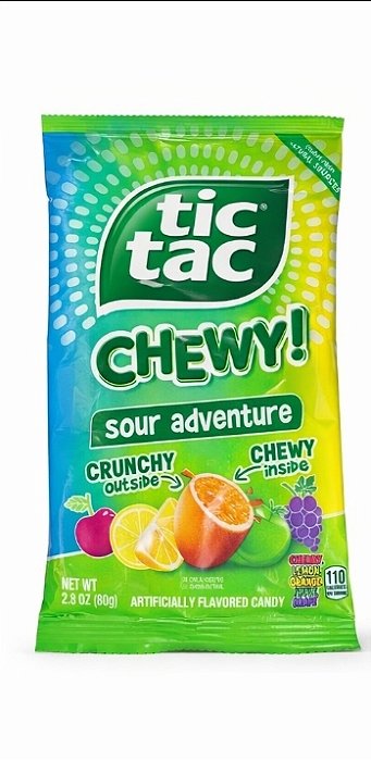 Bala Mastigável Tic Tac Chewy Sour Adventure 80g Importada