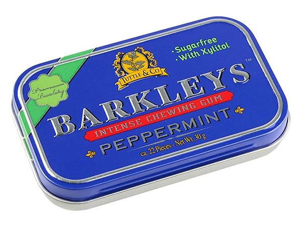 Barkley's Chewing Gum Peppemint Sugarfree 30g - Importado Europa
