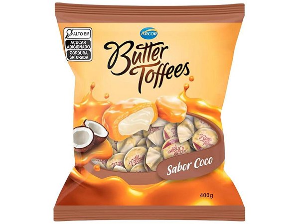 Bala Butter Toffees Coco Arcor 400g