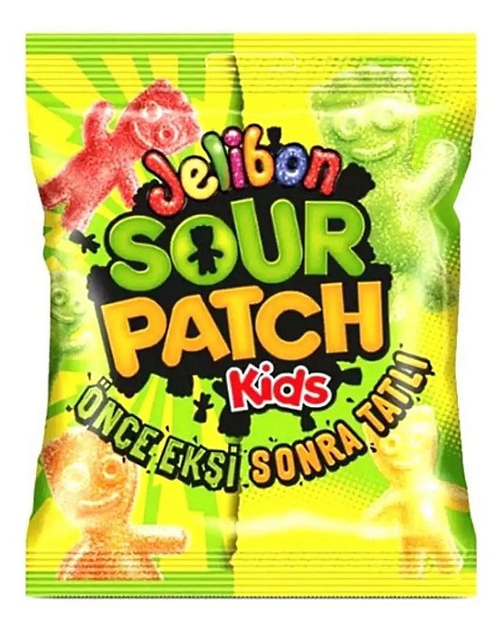 Balas Sour Patch Kids Mix Frutas Jelibon 80g - Importado