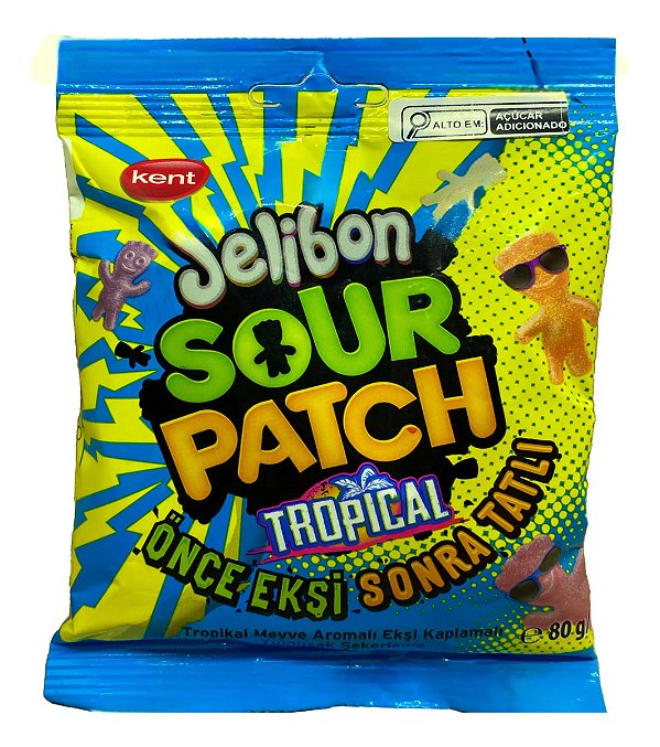 Bala Sour Patch Kids Frutas Tropicais 80g - Importado