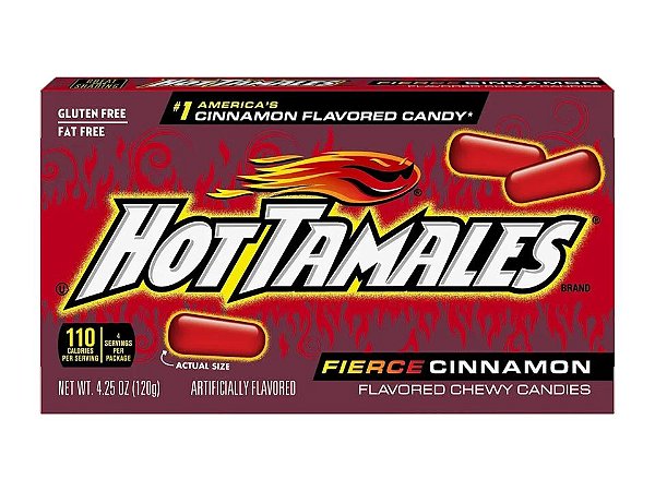 Bala Canela Hot Tamales Fierce Cinnamon 120g - Importado EUA