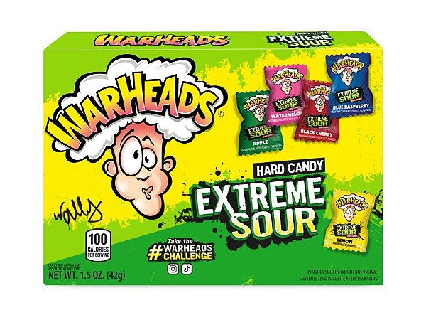 Bala Super Ácida Warheads Assorted 42g - Importado EUA
