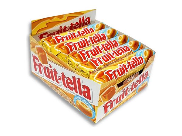 Bala Fruit-Tella Caramelo e Leite C/ 15 unid 615g