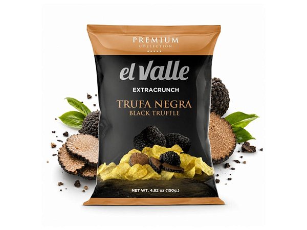 Batata Chips Trufa Negra El Valle Extracrunch 150g - Importada