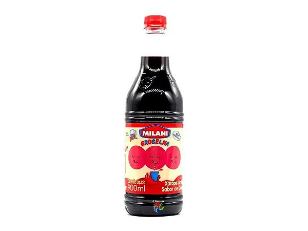 Groselha Xarope Milani Tradicional 900ml Rende 7L