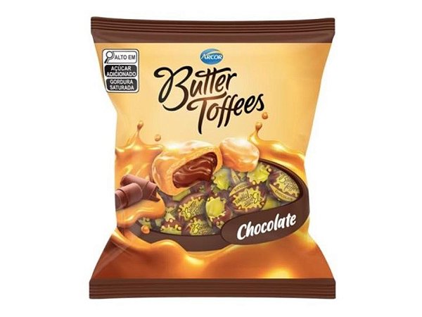 Bala Butter Toffees Chocolate Arcor 400g