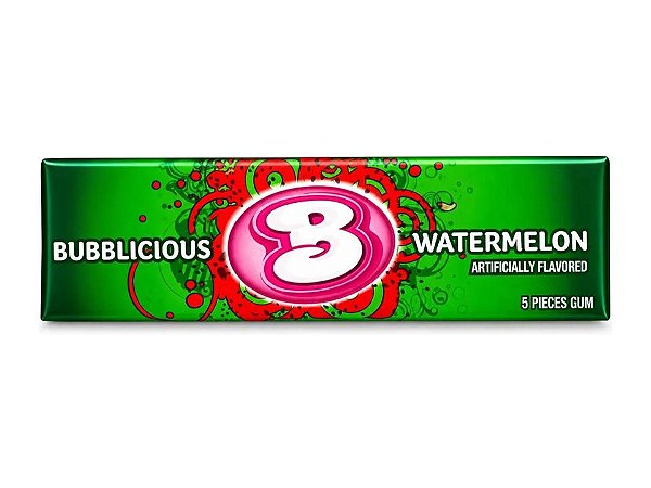 Chiclete Bubblicious Watermelon Bubble Gum 40g - Importado EUA