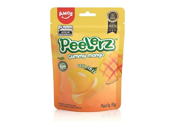 Bala Descascável 3D Peelerz Gummy Manga Amos 65g Importada