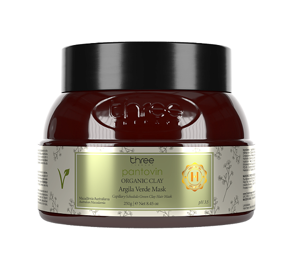 Three Therapy Pantovin Organic Clay Argila Verde – 250g