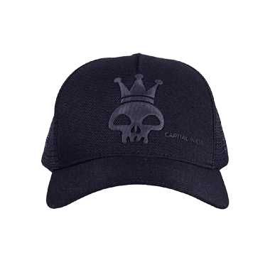BONÉ TRUCKER PRETO CAPITAL INICIAL