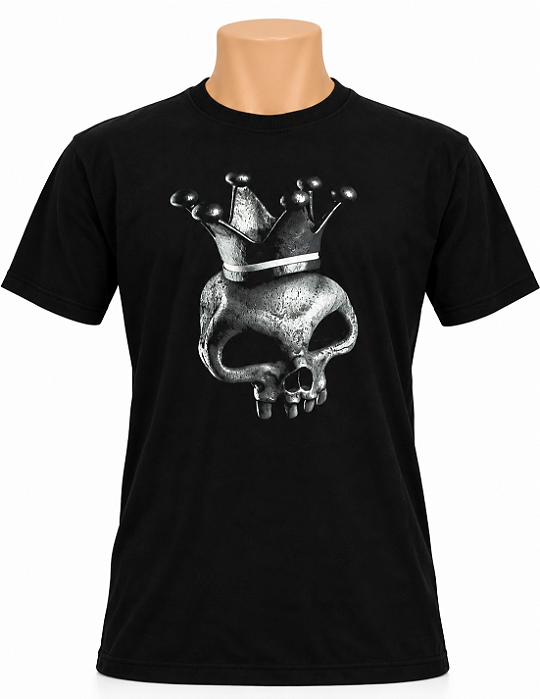 CAMISETA MASCULINA CAPITAL INICIAL CAVEIRA 3D V2