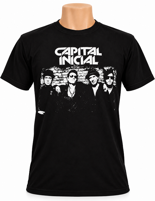 CAMISETA MASCULINA CAPITAL INICIAL MÚSICA URBANA