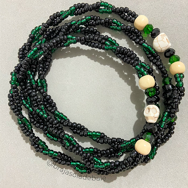 Guia de Exu do lodo preta e verde