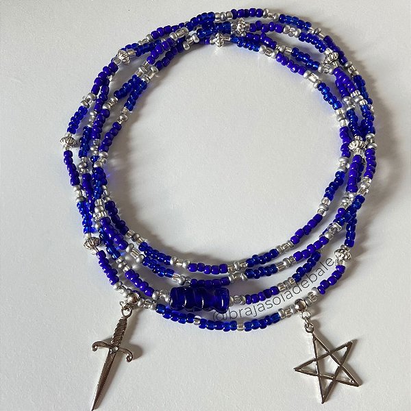 Guia cigana azul e prata