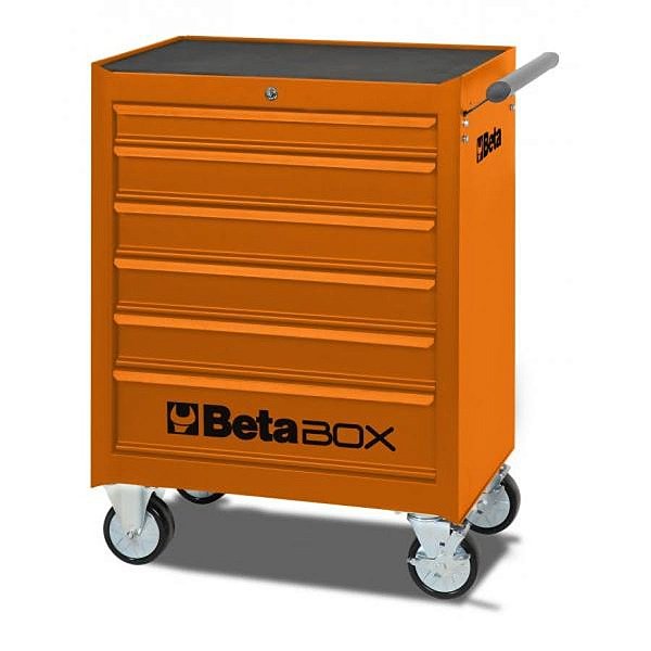 Carro de Ferramentas com 6 Gavetas Laranja - C04-BOX-O Marca Beta