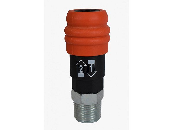 Engate Rápido de Segurança Rosca Macho NPT 1/2" Sigma Tools