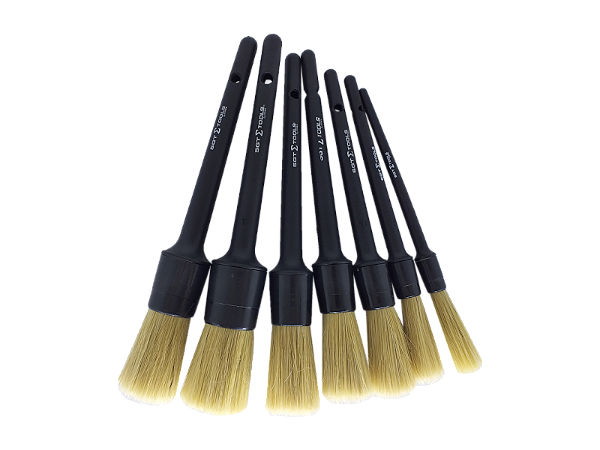 Kit 7 Pinceis Detalhamento Externo Cerdas Naturais Sigma Tools - 0752013901