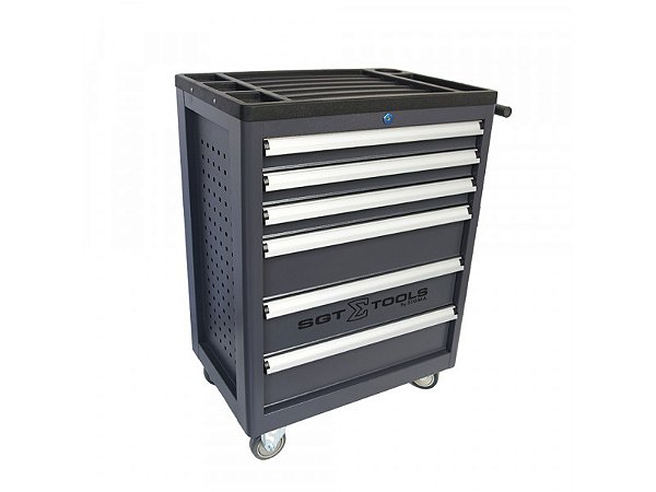 Carrinho de Ferramentas 6 Gavetas Cinza Sigma Tools - 1205100604