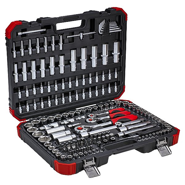 Jogo de Soquetes com Encaixe de 1/4, 3/8 e 1/2 Pol 172 Peças Gedore - R45603172