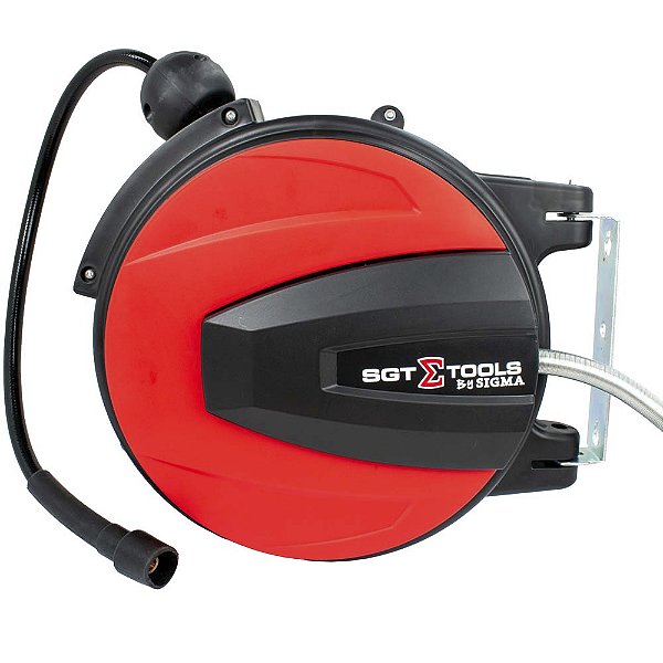 Enrolador de Ar Comprimido Fechado 8mm x 12mm x 10 metros Sigma Tools - SGT-9002