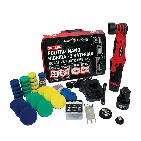 Politriz Nano Hibrida á Bateria 12V - 300W Sigma Tools - SGT-8102