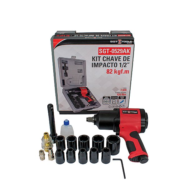 Kit Chave de Impacto 1/2″ (82 KGF.M) Sigma Tools - SGT-0529AK