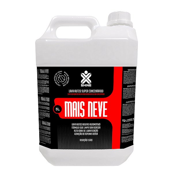 Shampoo Automotivo lava autos concentrado 5L Mais Neve - X-Shine