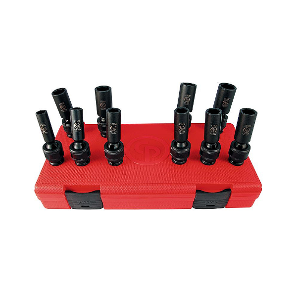 Jogo de Soquete (10 pç) 3/8" Articulado Magnético Longo Chicago Pneumatic - 8940164449