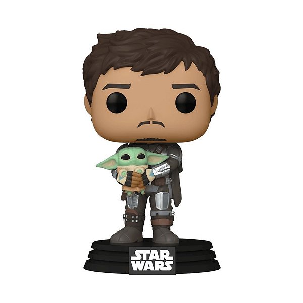 Funko Pop! Star Wars - Mandalorian- Mando Com Grogu #461
