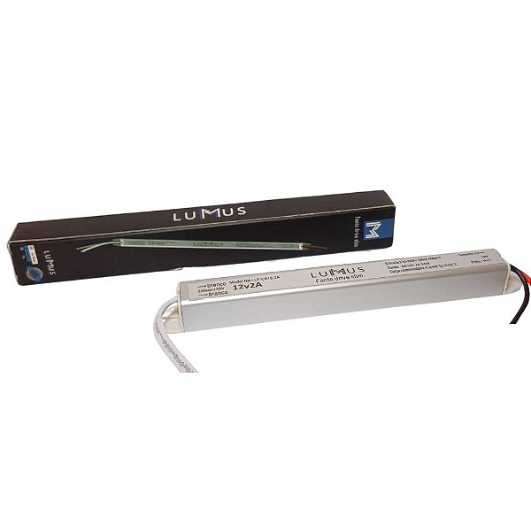 Fonte Driver Chaveada Slim Barra 12V 24W - LMSLIM-1224