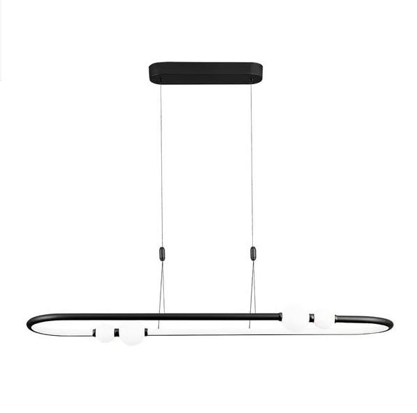 Pendente Lustre Nebula Preto 105x28cm 42W 3000K - DW006B