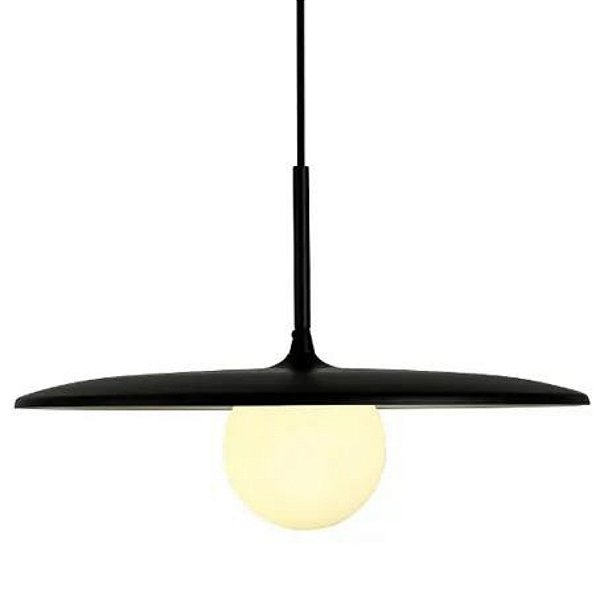 Era3pd01pt035 Pendente Era Preto Leitoso 35x21cm 1xg9