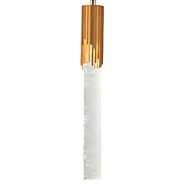 Pendente 3,5×36cm 5W 3000K Metal Dourado Cristal - DCD02124D