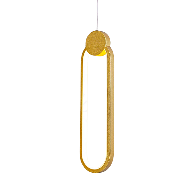 Pendente Led 38×10cm 16W 3000K 1120Lm Dourado - DCD03101D