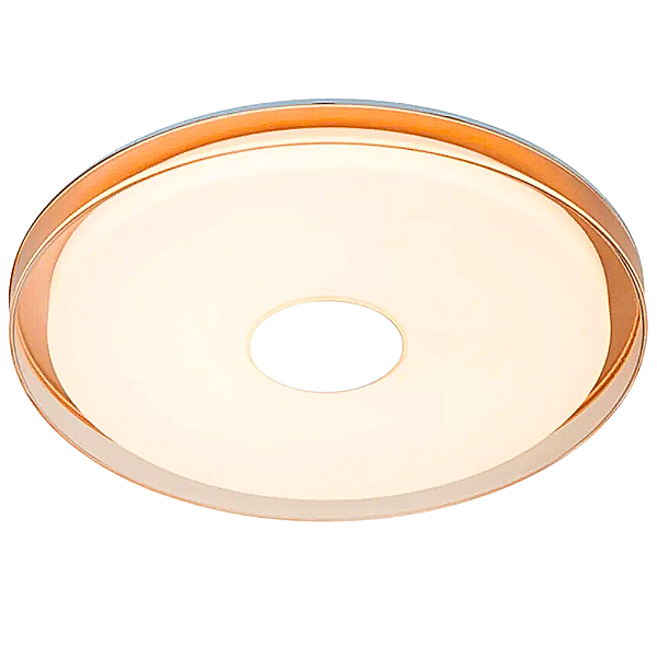 Plafon Led Domo 50x6cm 36W 2520Lm 3000K Dourado BD008G