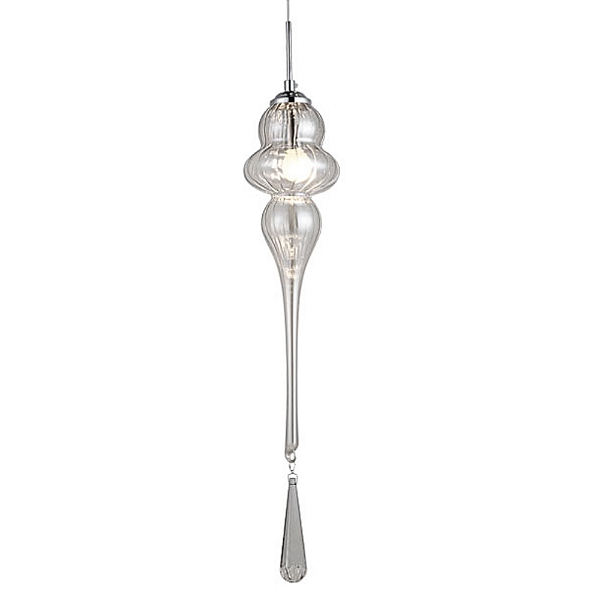 Pendente Organika 13,5x65cm E14 Vela Cromado  KB001C